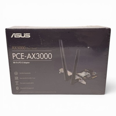 ASUS PCE-AX3000 Dual-Band Wi-Fi 6 (802.11ax) PCI-E Adapter w/ External Antennas
