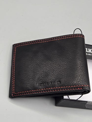 True Religion Herren-Geldbörse aus echtem Leder mit Doppelfaltung RFID-Schutz - Bild 6 von 8