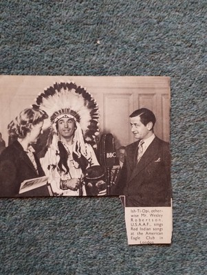 Sk155 Ephemera Bild 1940er Bild BBC ish Ti Opi Wesley Robertson U S A F 