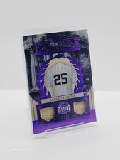 2025 Leaf A Bronx Legacy MARK TEIXEIRA Game-Used Dual Bat Relic /25