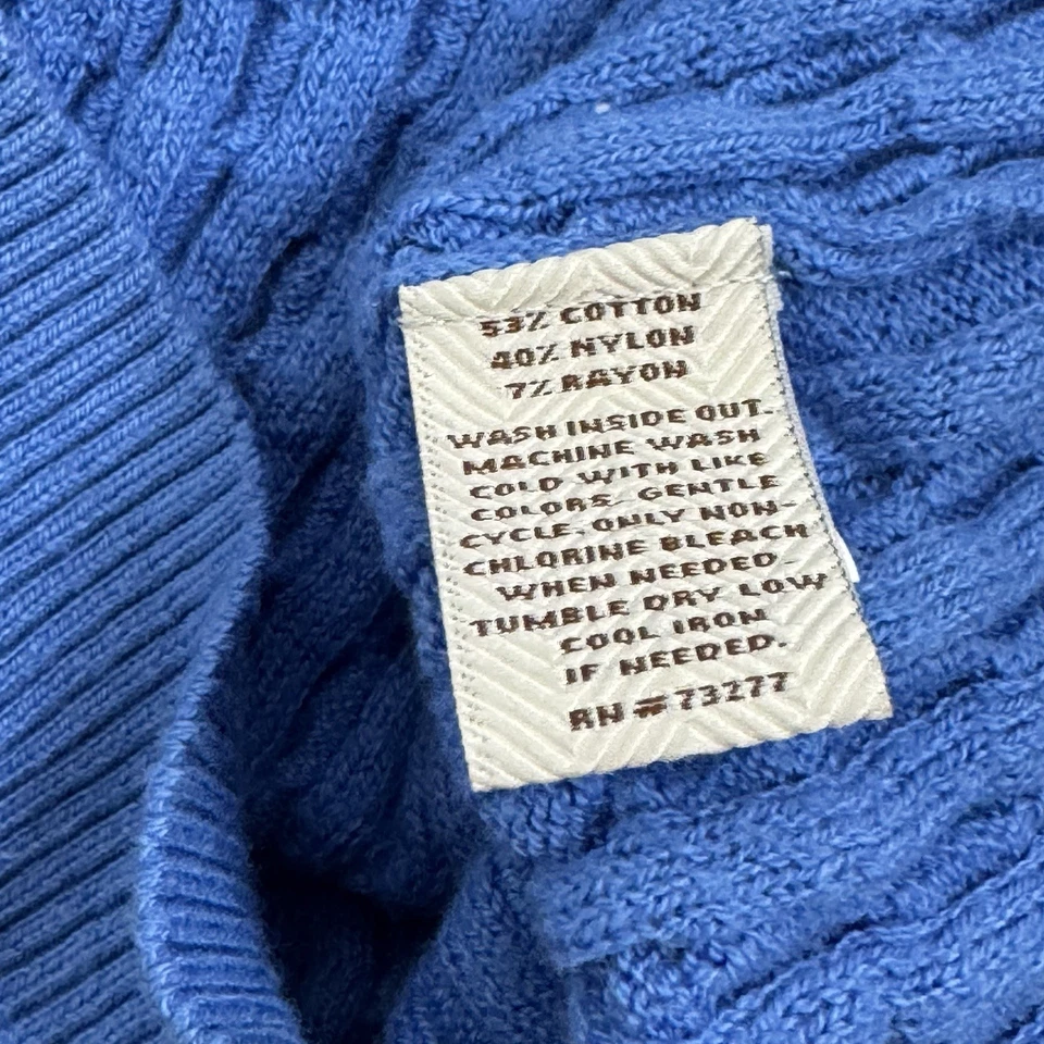 Dos suéteres Sonoma Life + Style para mujer talla XS azul marino azul claro texturizado Foto 3 de 4