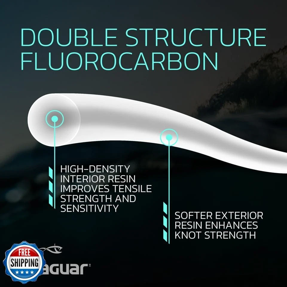 Línea de pesca Seaguar Fluoro Premier 100 % fluorocarbono DSF, 25 lb, 50 yardas de descanso Foto 3 de 4