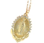 Virgin Mary Lady Guadalupe Jesus Christ Religious Necklace Pendant Gift Bag UK