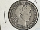 1895 Barber Half Dollar CIRCULATED 90% Silver #80.
