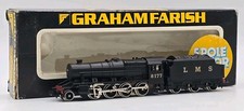 WORKING GRAHAM FARISH N GAUGE 1901 CLASS 8F LOCOMOTIVE LMS BLACK 8177 BOXED