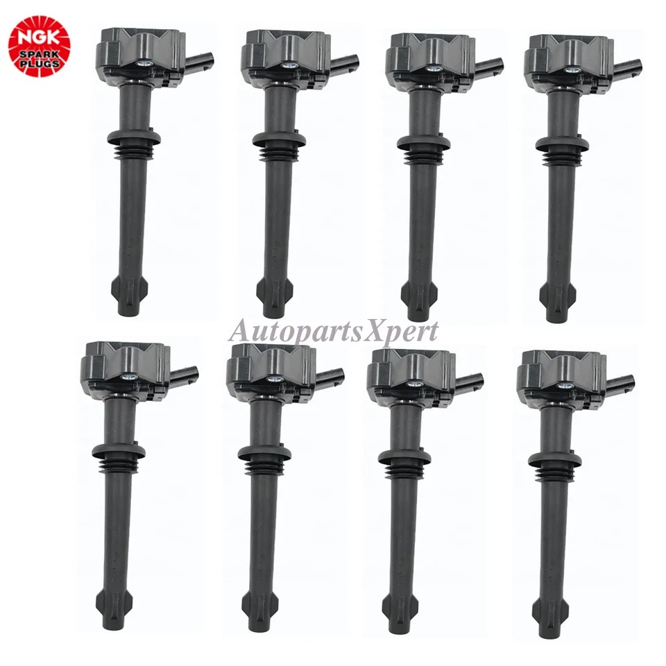 LR010687 8 件原始设备制造商 NGK 点火线圈适用于捷豹 XF XFR XJ XK 2010-2012 5.0L V8 — 第 2/4 张图片