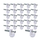 Down Wall Clips- 30 Sets Wire Shelf Brackets Loop Clips-Closet Shelves4964