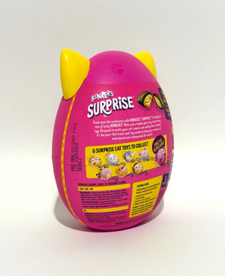 BONKERS Surprise Catnip Flavor Cat Treats with Cat Toy with Cat