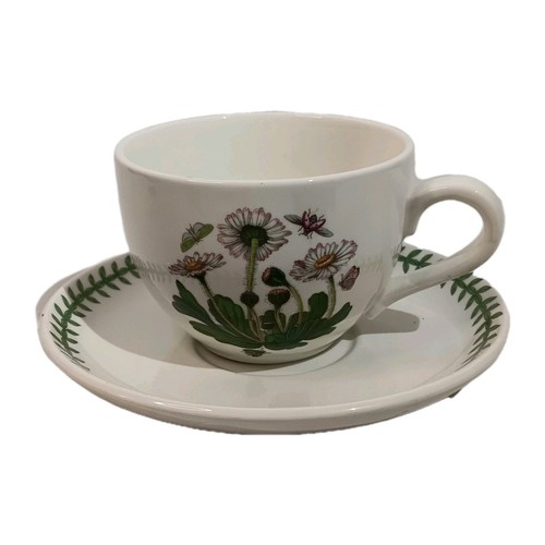 JUMBO COFFEE CUP & SAUCER Portmeirion BOTANIC GARDEN Large 23oz Butterfly Beetle - Picture 1 of 7