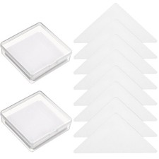 60Pcs Collar Stays PVC Adhesive Collar Stickers for Shirts