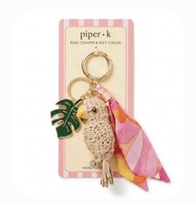  NWT Piper K Tropical Parrot Themed Bag Charm...