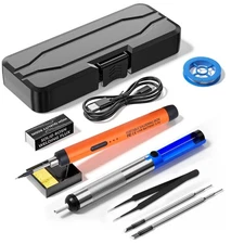 Rechargeable Soldering Iron Kit,800mah USB Wireless Electric ,Cordless Portable