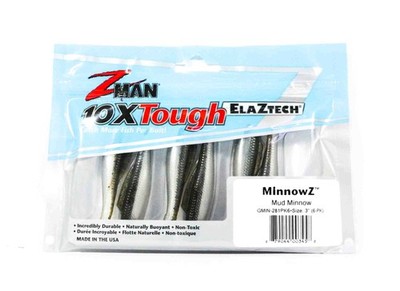 Zman Soft K�der MinnowZ 3 Zoll 6/Pack Mud Minnow (3458)
