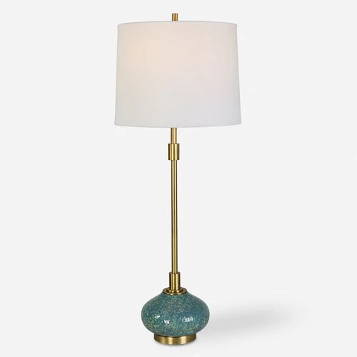 Uttermost Kaimana Aged Blue Buffet Lamp - Picture 1 of 2