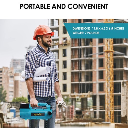 Bomba de transferencia inalámbrica compatible con batería Dewalt 18v - S, azul (Mellif) - Imagen 3 de 9