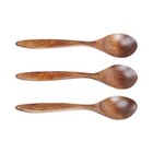 3 Pcs Handmade Wooden Spoon Short Handle Honey Spoon Sugar Scoop For Jam