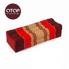 Thai Red​ Gold Long Pillow Natural Kapok Traditional craftsmanship 17×50×12 cm