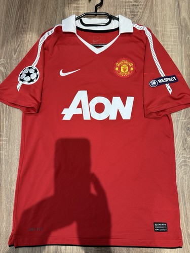 MANCHESTER UNITED 2010/11 HOME CHAMPION LEAGUE SHIRT ADULTS(S) J.S. PARK - Picture 2 of 12