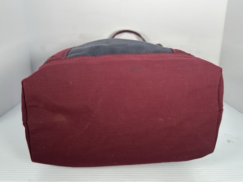 Bolso de Mano Barco Lands End Vintage Años 90 Grande Bolso de Lona Azul Granate Hecho en EE. UU. - Imagen 12 de 18