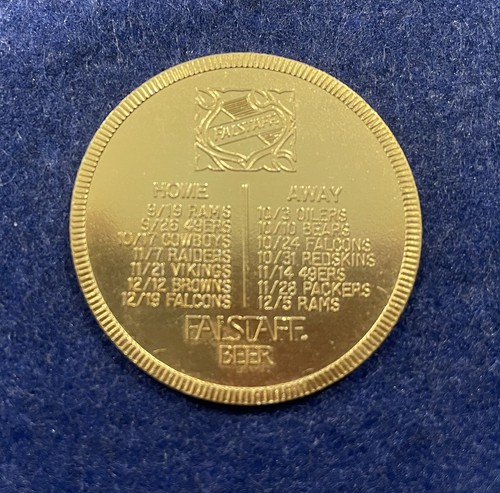 1967-1975 Mardi Gras Doubloons New Orleans Saints NFL Football Spielplan Lot 9 - Bild 11 von 20