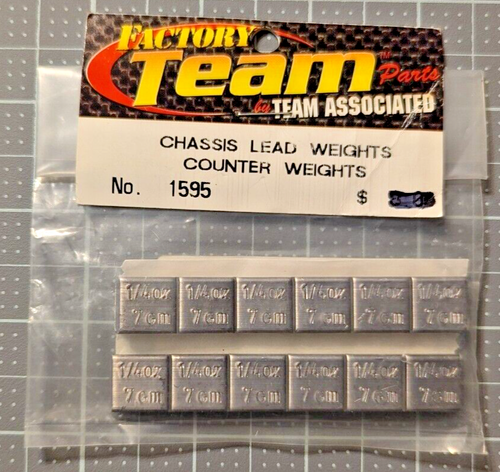 1595	Team Associated Factory Team Chassis Lead Weights/Counter Weights - Picture 1 of 2
