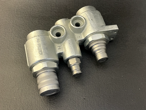 Compatible w/ Faster 4BD4FH 7246785 Hydraulic Quick connect flat face no inlets - Picture 4 of 8