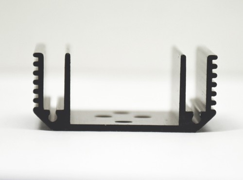 2pc Transistor TO-3 Aluminum Heat Sink * 50x50mm WxD H=21mm Black * Hole=φ5mm - Picture 5 of 5