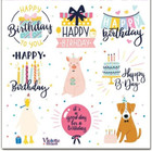 Violette Stickers Happy Birthday Crafts Planner Supply Scrapbook