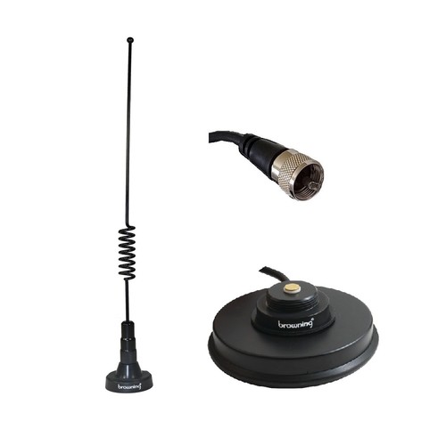 Mobile Radio Antenna 700 800 900 MHz 3dBd Hole Trunk Magnet Mount PL259 BR760 - Picture 5 of 5
