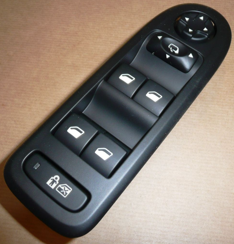 Bouton Commande Lève-vitre Peugeot Expert III - Référence 6490.P5, Neuf D'origine