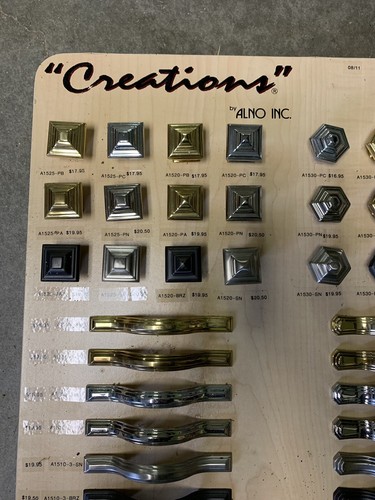 Lot Of KNOBS hardware BRASS & DRAWER Knobs & Handles Creations By Alno Inc Promo - Picture 2 of 5