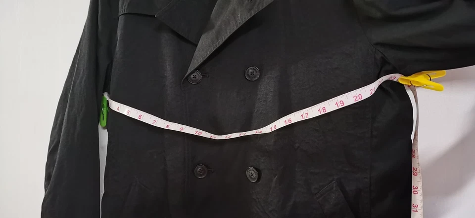 Chaqueta gabardina negra para hombre Calvin Klein 40R Foto 4 de 4