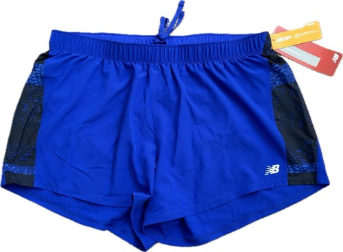 NEW BALANCE WOMEN'S NBDRY BLUE RUNNING SHORT SZ L. WS73849 - Picture 3 of 3