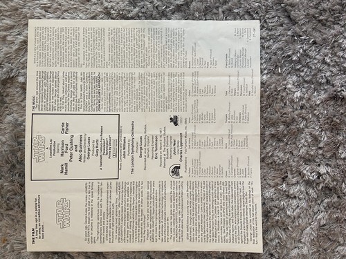 STAR WARS Soundtrack Double Vinyl LP Record Album 1977 Film VTG With Poster - Imagen 5 de 17