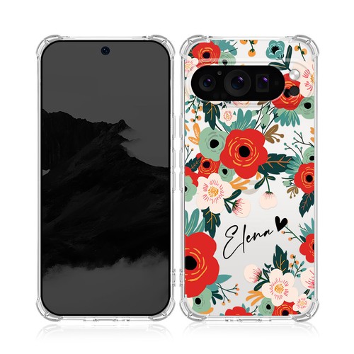 Custodia telefono personalizzata motivo floreale morbida per Google Pixel 9 Pro XL 8A 7A 7 6A - Foto 48 di 61