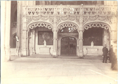 France, Bourges, Cathédrale, Intérieur Vintage albumen print. Tirage