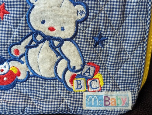 Borsa per pannolini vintage McDonalds orsacchiotto McBaby's blocco colori - Foto 8 di 13