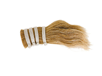 Natural White Single Drawn Bovine Cow Tail Hair: 10'' (1433-TS-G6498) Y1K