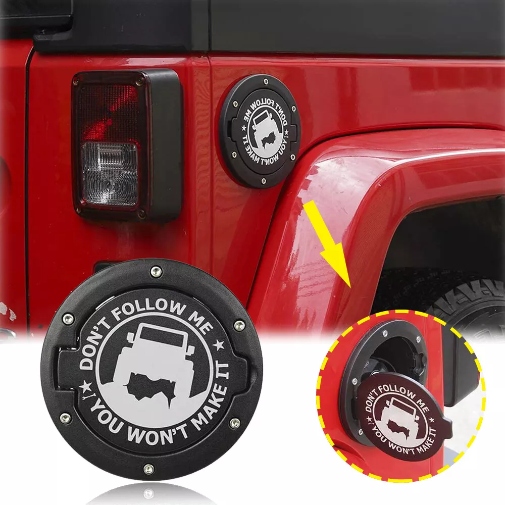 Fuel Filler Door Cover Gas Cap Exterior Styling Trim For Jeep Wrangler JK  07-17 eBay