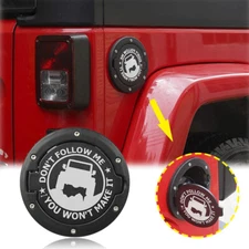 Fuel Filler Door Cover Gas Cap Exterior Styling Trim For Jeep Wrangler JK 07-17