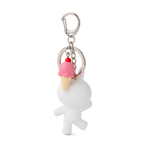 Schlüsselring Line Friends offizieller authentischer Cony Minifigur Schlüsselring Springen - Bild 3 von 7