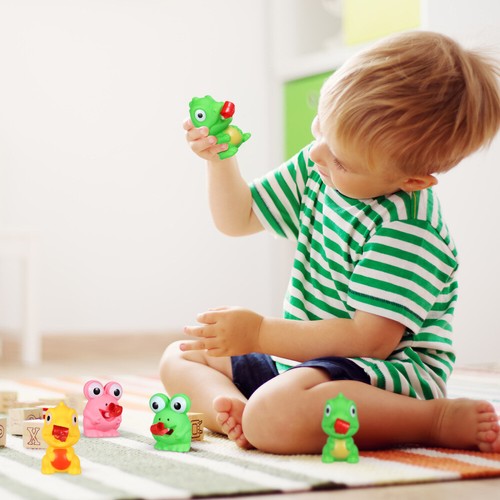 4 Pieces Frog Dinosaur Sticking Out Child Sensory Toys - Zdjęcie 2 z 11