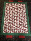 New Handmade Quilt Queen Size Throw Blanket Designer Patch Colored Batted 86x65