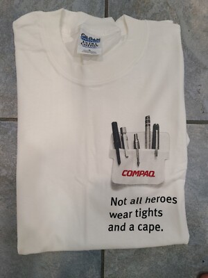 NEW!!!!! Vintage COMPAQ Computers T Shirt XL 