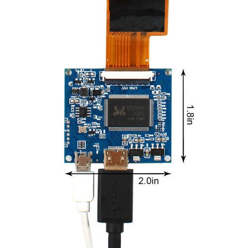 8inch ZJ080NA-08A 1024X600 LCD Screen With HD Board 5VDC Power No OSD - 第 4/4 張圖片