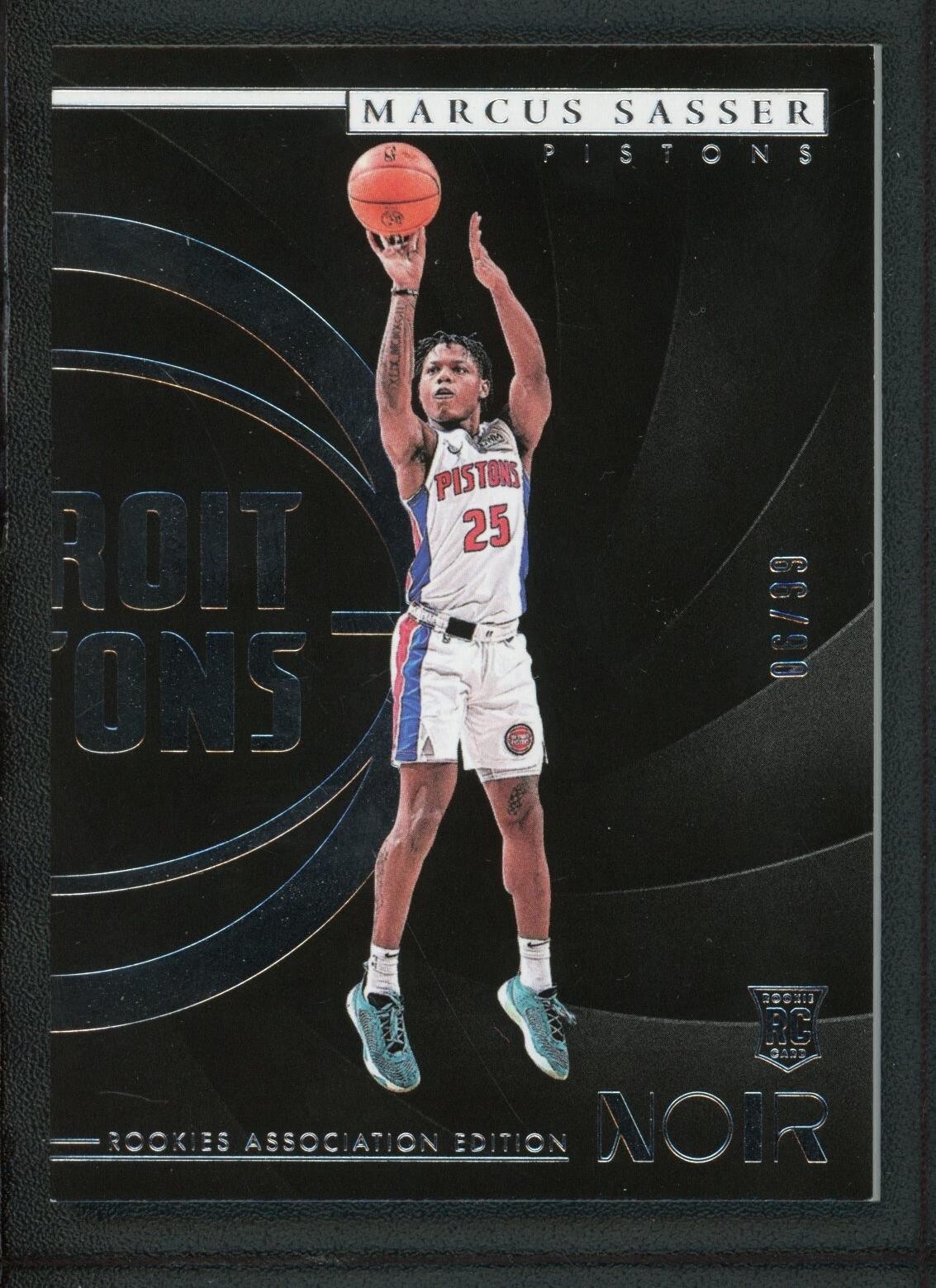 2023-24 MARCUS SASSER 06/99 PANINI NOIR ROOKIE RC #141 ASSOCIATION EDITION
