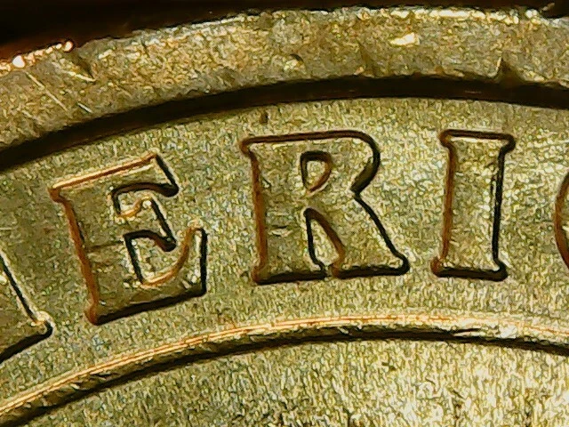 Mechanical Doubling in One Presidential Dollar  Theodore Roosevelt 2013 - P - Image 4 of 4