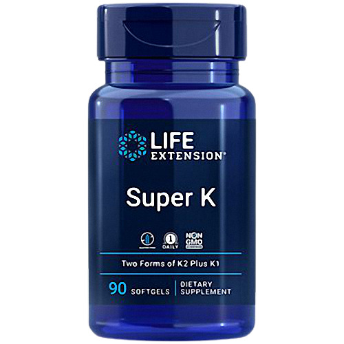 Life Extension | Super K Vitamin K1 & Two Forms of K2 Non GMO Gluten Free