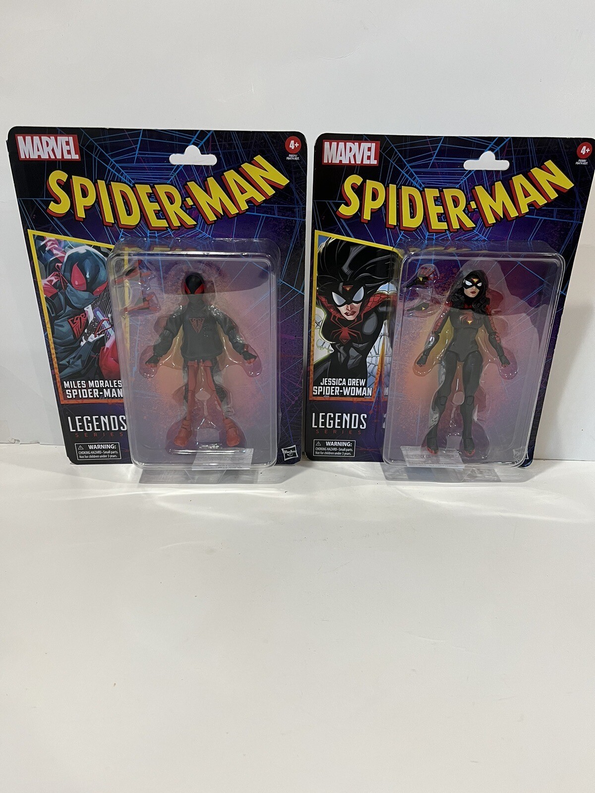 Marvel Miles Morales Spider-Man & Jessica Drew Spider-Woman Action Figures - NEW