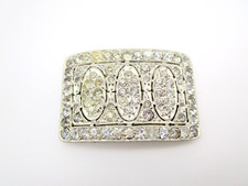 Vintage Made in France Rhinestone Art Deco Buckle Sparkly RARE